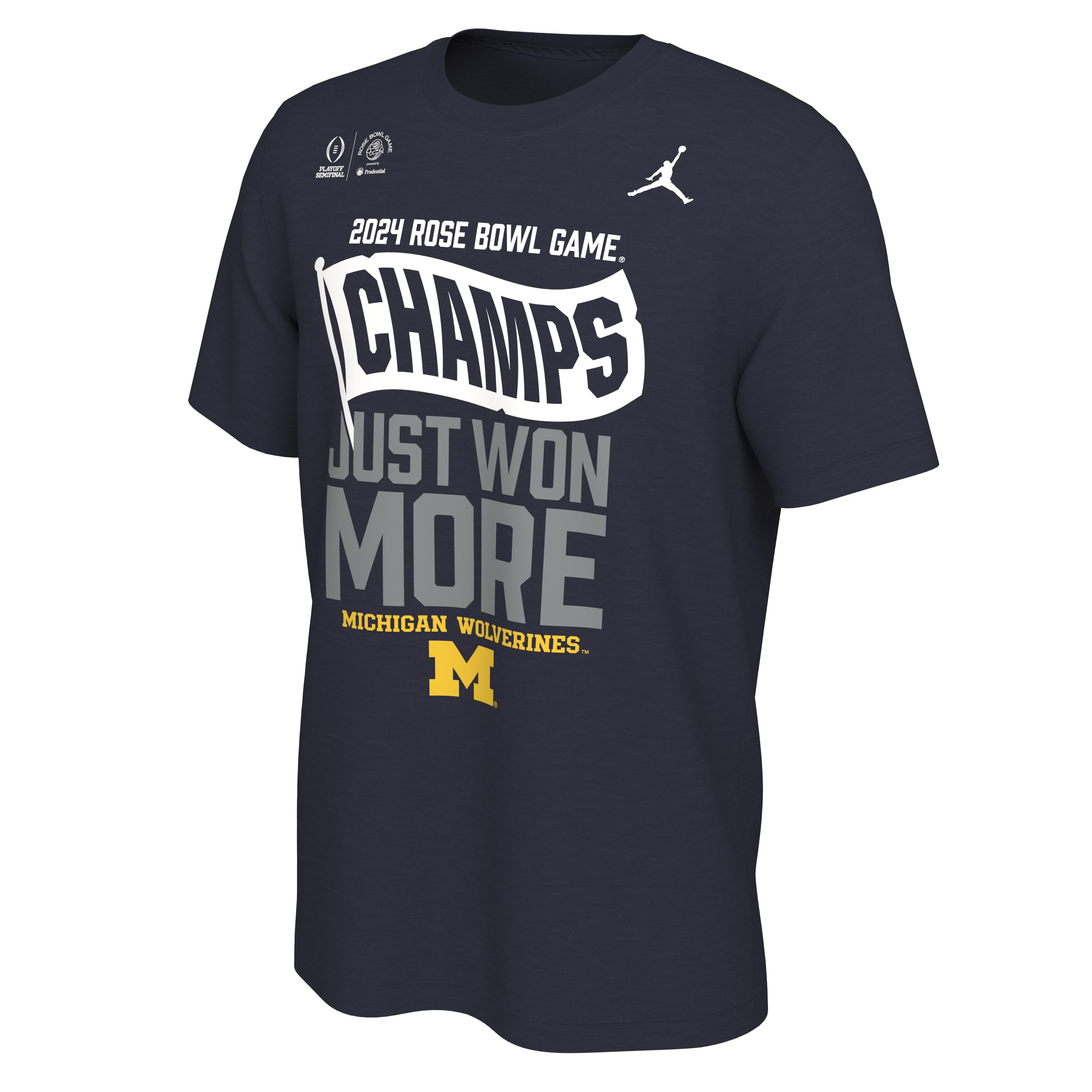 Michigan Wolverines 2023 Rose Bowl Champions Locker Room Tee